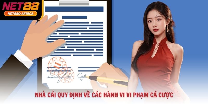 Điều Khoản Sử Dụng 3 Nhà cái quy định về các hành vi vi phạm cá cược